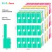 450 Pcs Cable Labels, Colorful Waterproof Cord Labels for Electronics, 15 Sheets Self Adhesive Wire Labels Tags for Cable Management