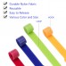 OneLeaf 80 Pcs Reusable Fastening Cable Ties with Hook and Loop